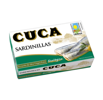 Sardinillas en aceite de oliva virgen extra ecológico