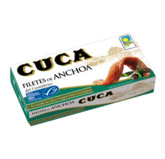 Anchoas en aceite de oliva virgen extra ecológico